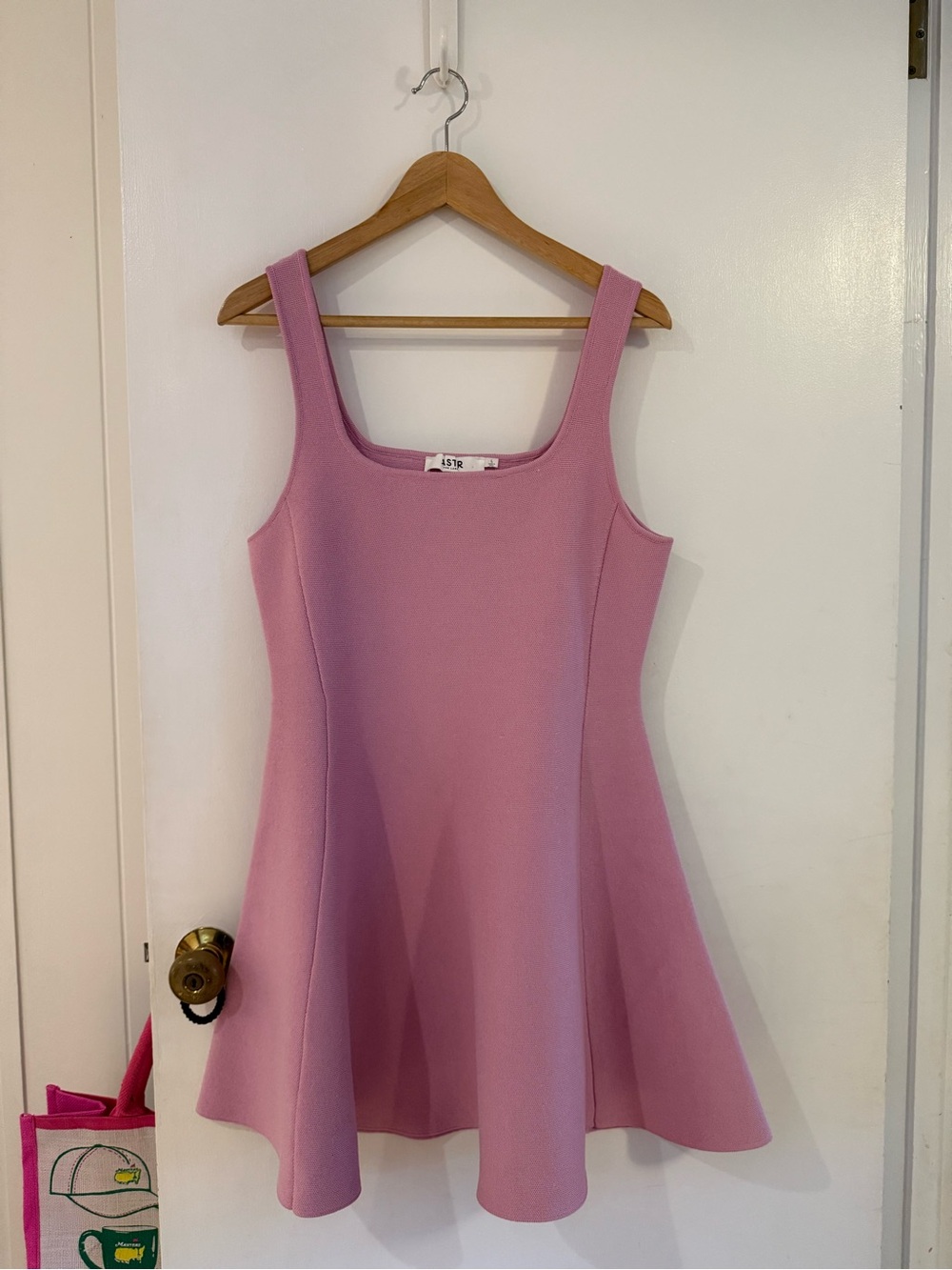 ASTR Pink Sleeveless A-Line Mini Dress